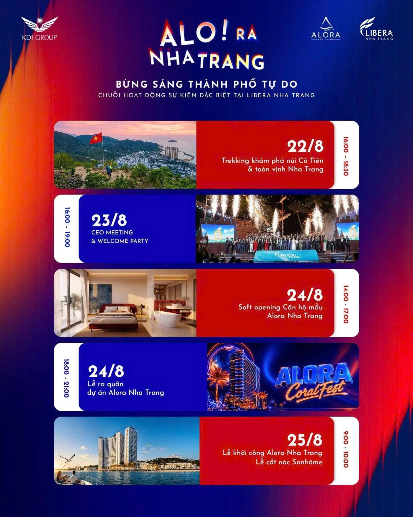 Chuỗi sự kiện đặc biệt 'Bừng sáng thành phố tự do' tại Libera Nha Trang