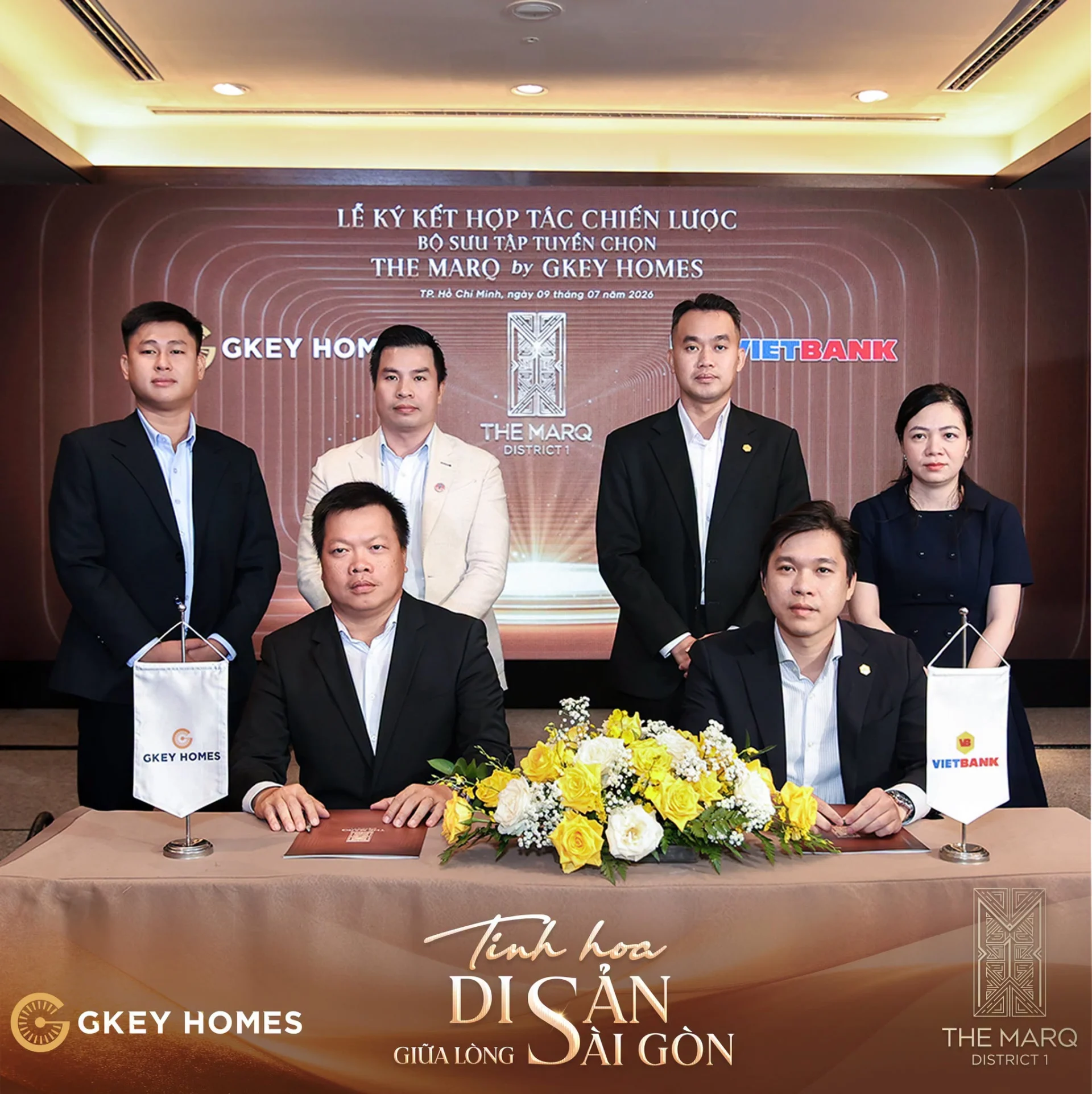 Lễ Ký Kết Hợp Tác Chiến Lược Bộ Sưu Tập Tuyển Chọn THE MARQ by GKEY HOMES