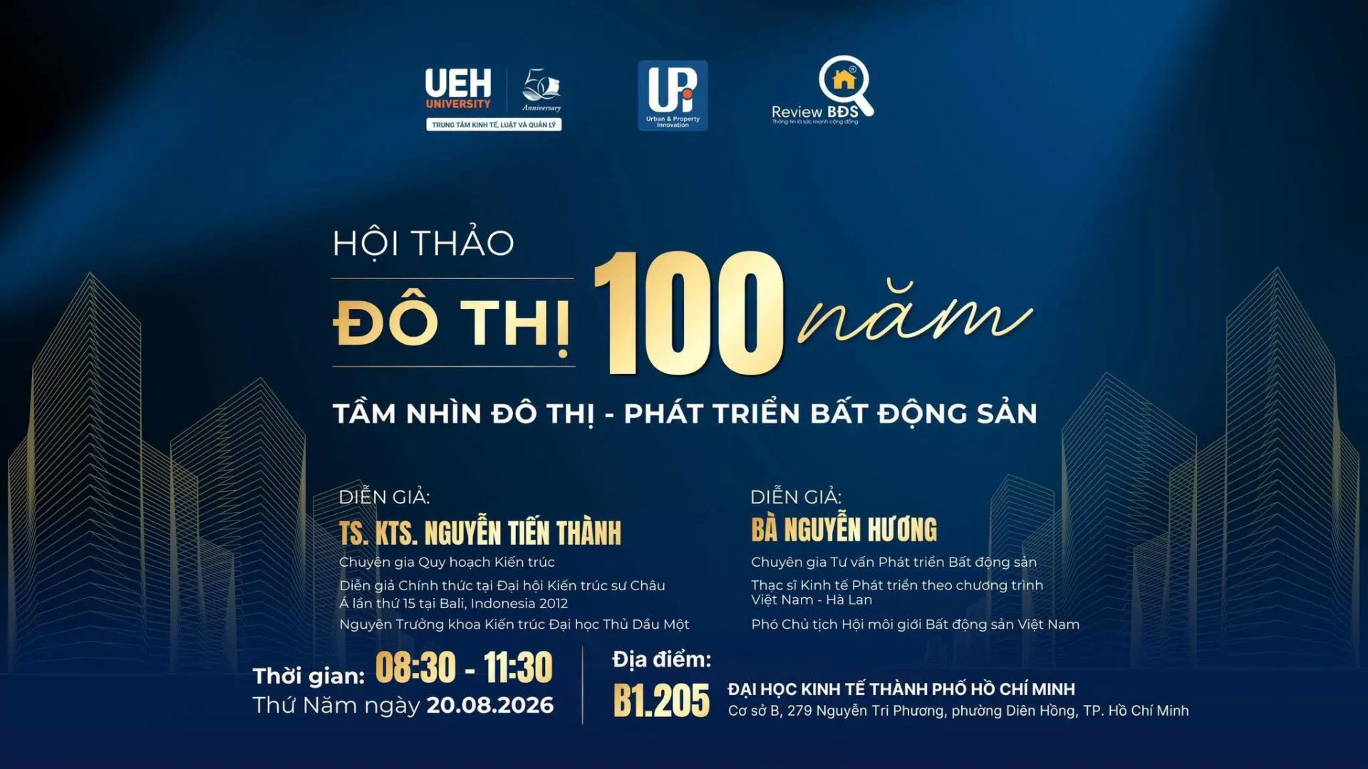 Hội thảo Đô thị 100 năm: Tầm nhìn đô thị - Phát triển bất động sản