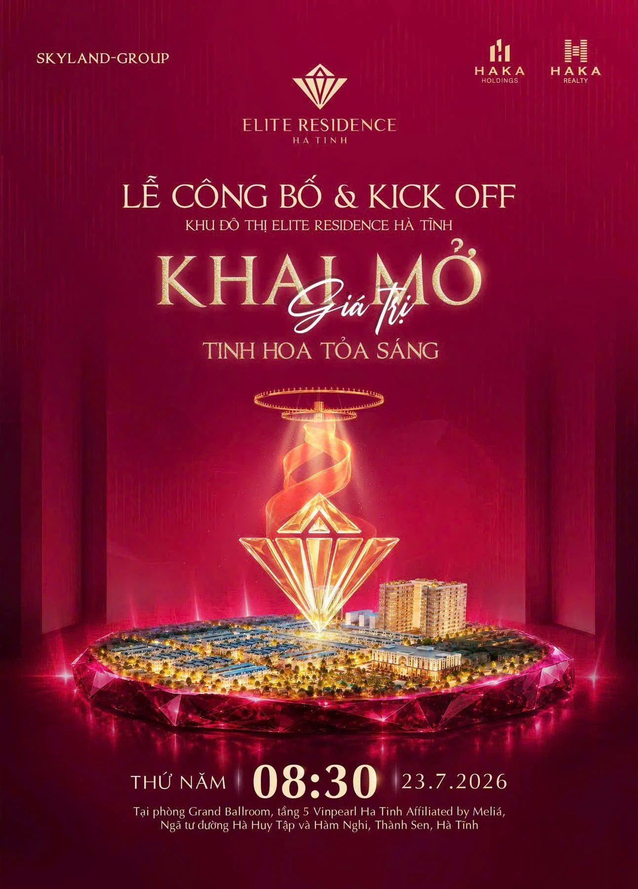Lễ Công Bố & Kick Off Khu Đô Thị Elite Residence Hà Tĩnh
