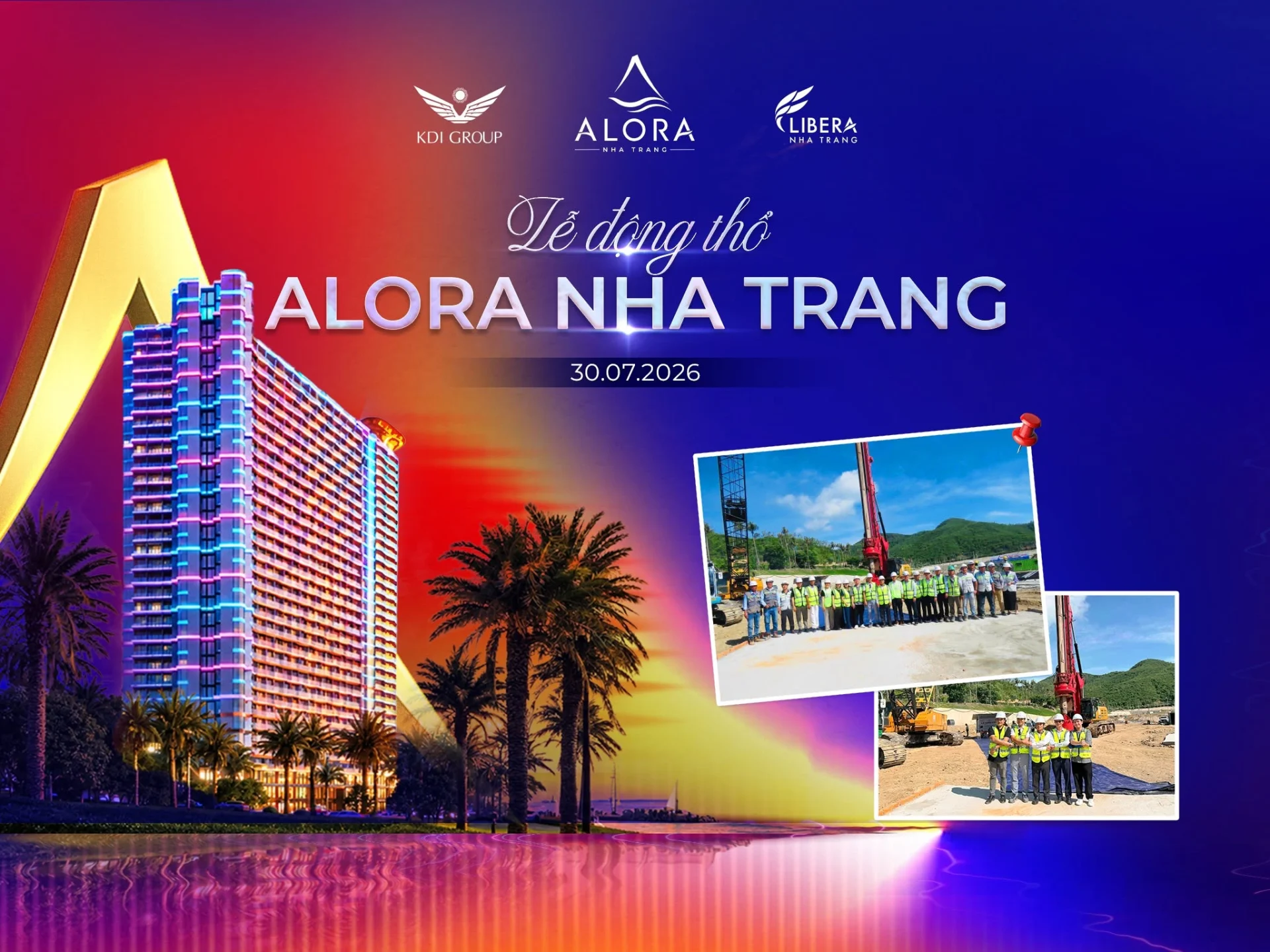Lễ động thổ Alora Nha Trang – KDI Group chính thức khởi công dự án mới