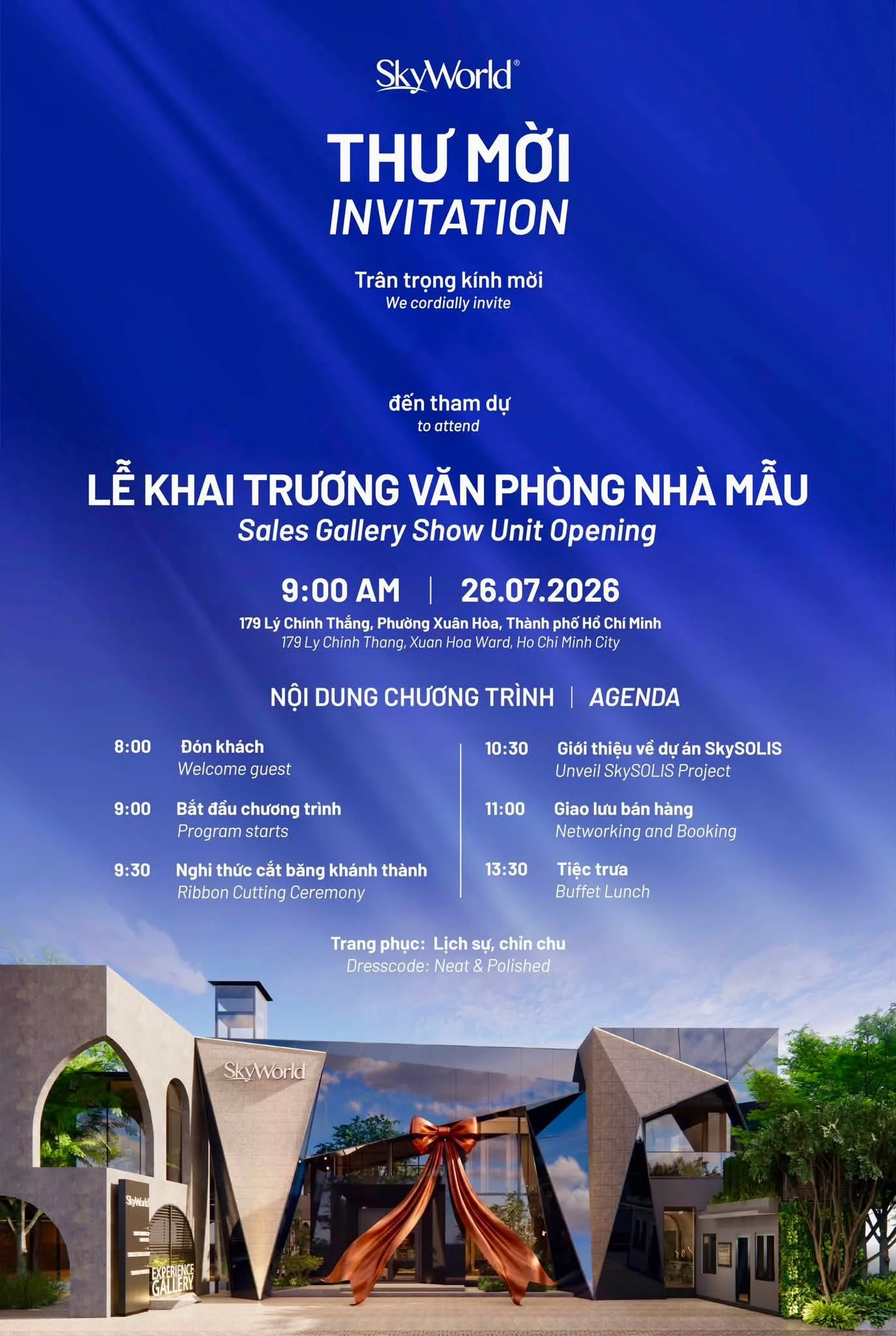 Lễ Khai Trương Văn Phòng Nhà Mẫu và Sales Gallery SkyWorld