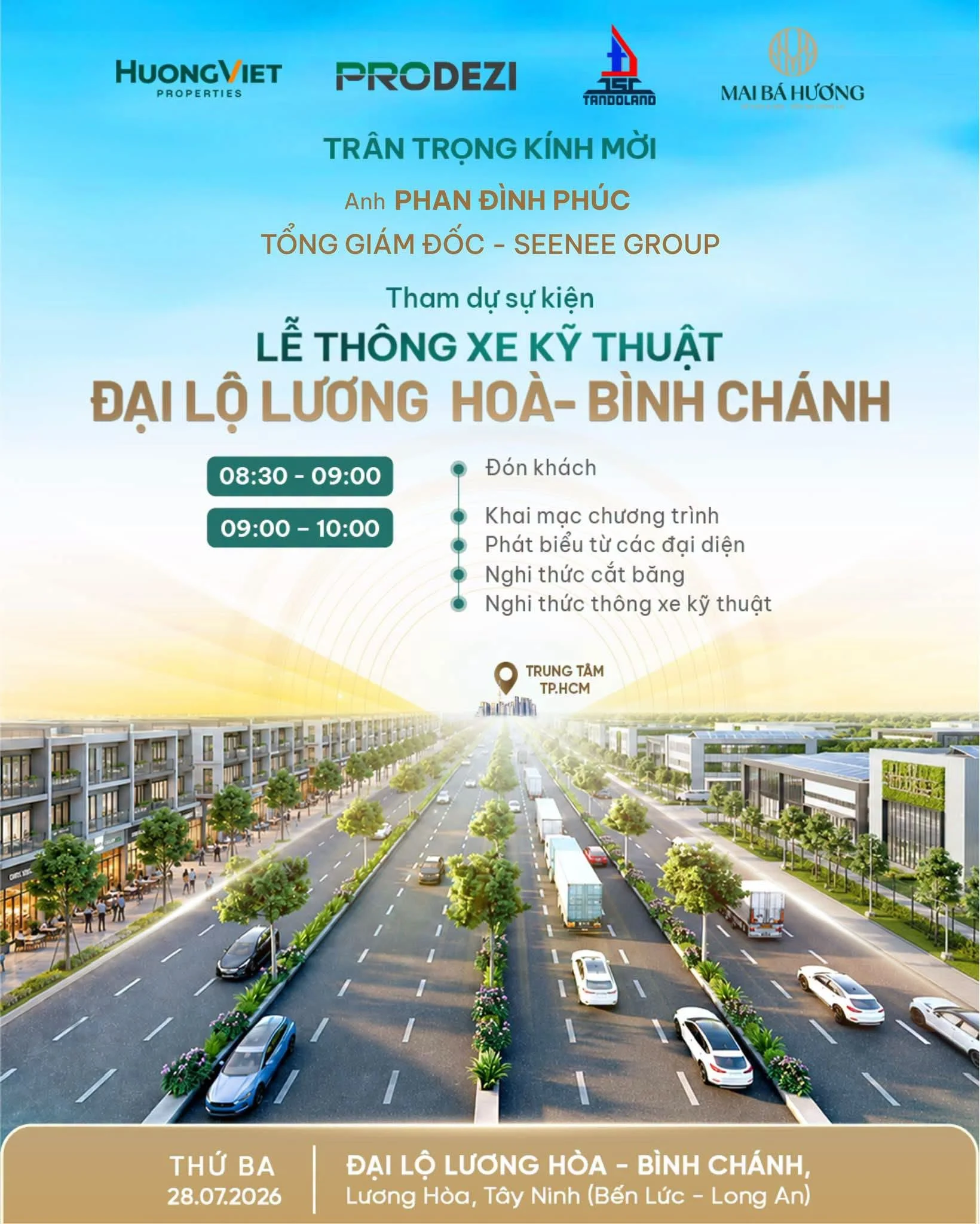Lễ Thông Xe Kỹ Thuật Đại Lộ Lương Hòa - Bình Chánh