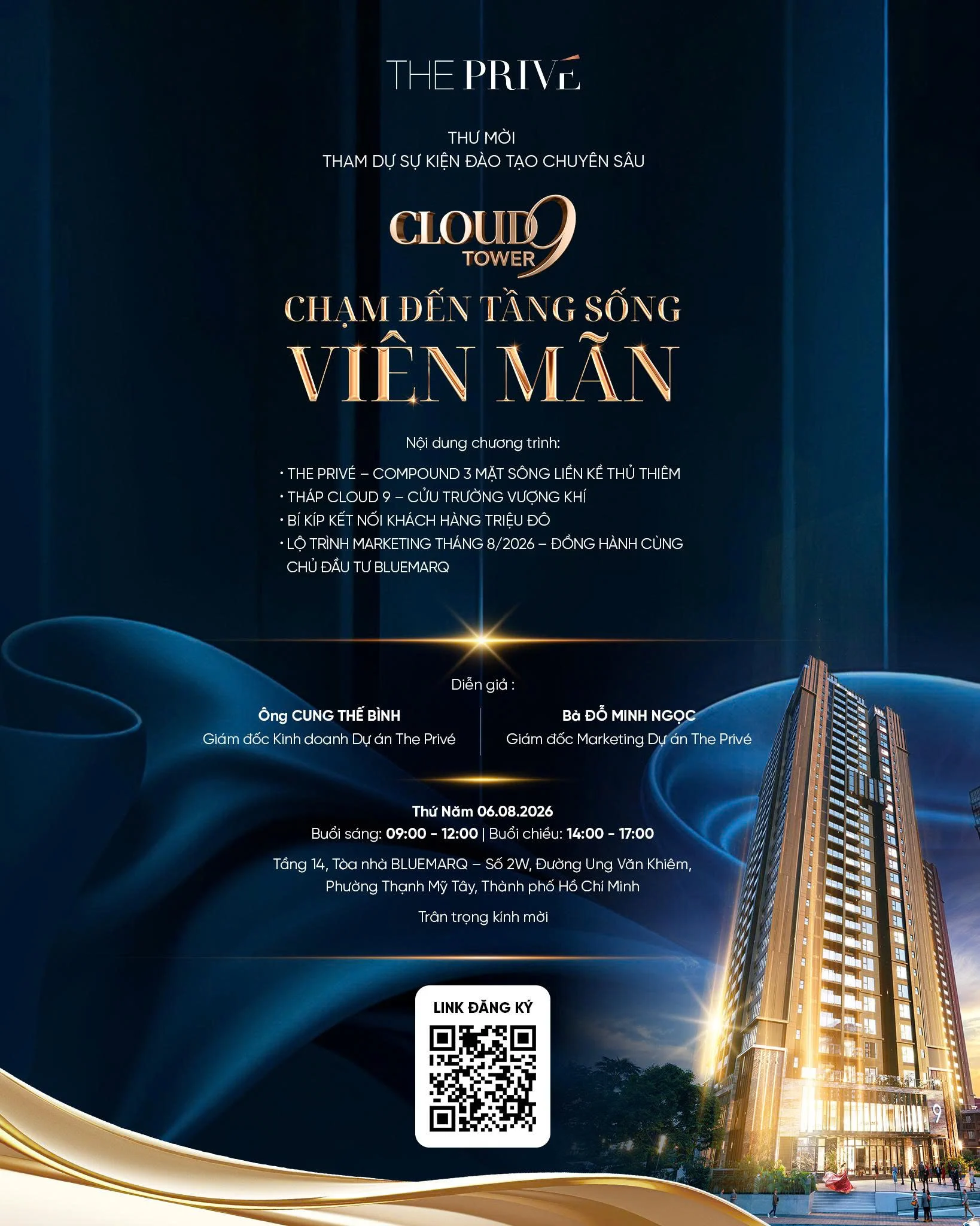 Sự kiện Đào tạo Chuyên sâu The Privé – Cloud Tower: Chạm đến tầng sống viên mãn