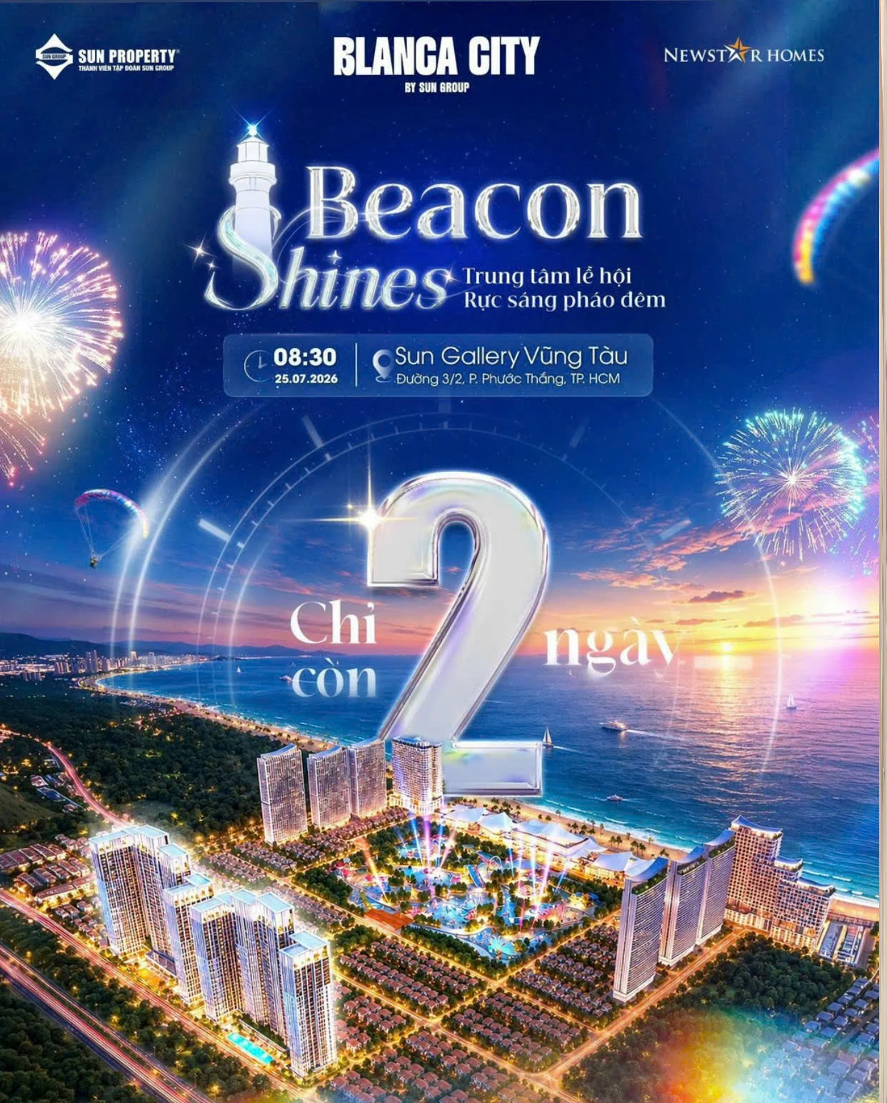 Sự kiện ra mắt Blanca City - Beacon Shines Trung tâm Lễ hội