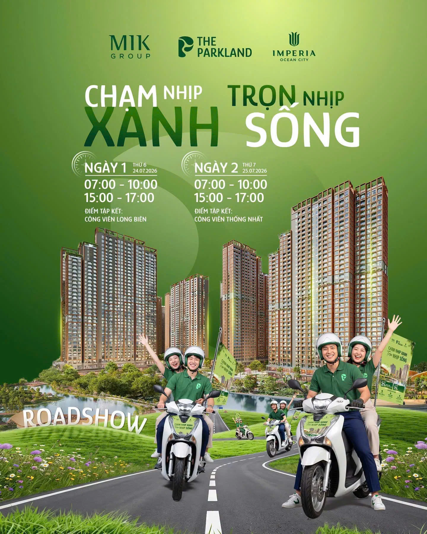 Sự kiện Roadshow 'Chạm Nhịp Xanh, Trọn Nhịp Sống' tại The Parkland Imperia Ocean City